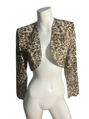 Vintage 80's short leopard jacket 4 Hampton Nites