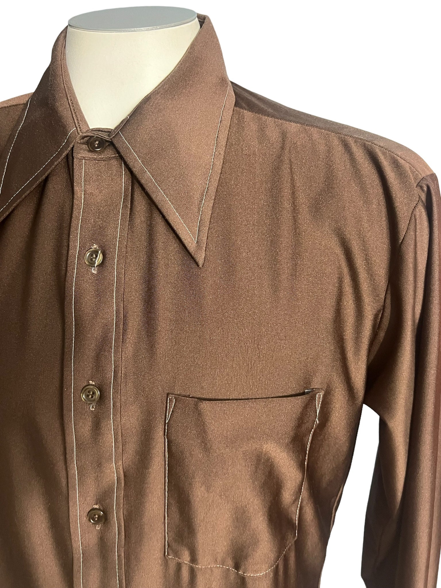 Vintage brown 70's shirt John Blair M