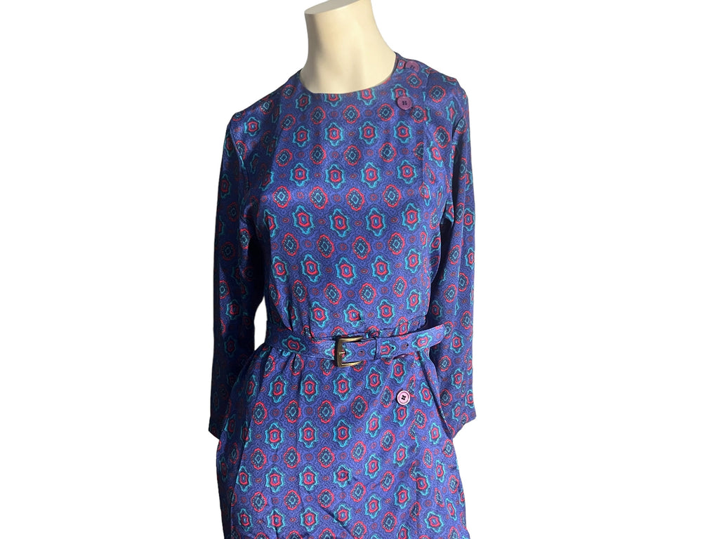 Vintage 80's blue dress 8 Samantha Stevens