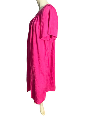 Vintage pink caftan dress one size