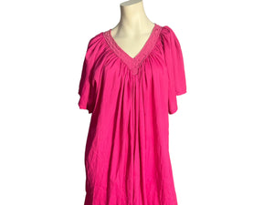 Vintage pink caftan dress one size