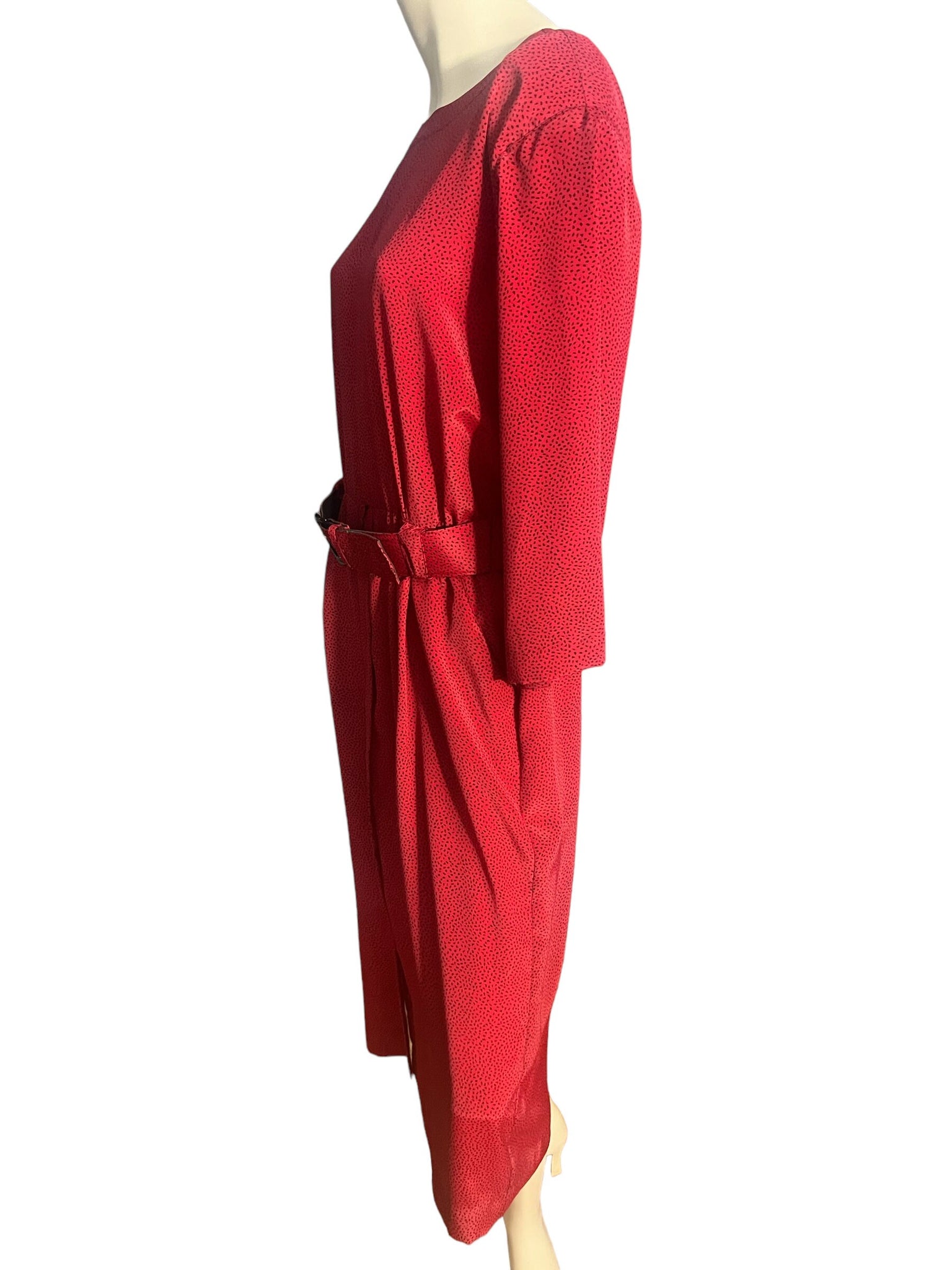 Vintage 80's red Lady Carol dress L 16