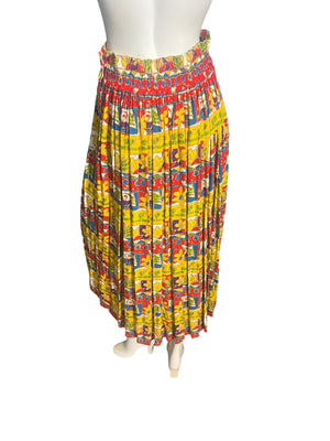 Vintage 80's skirt set Platinum L