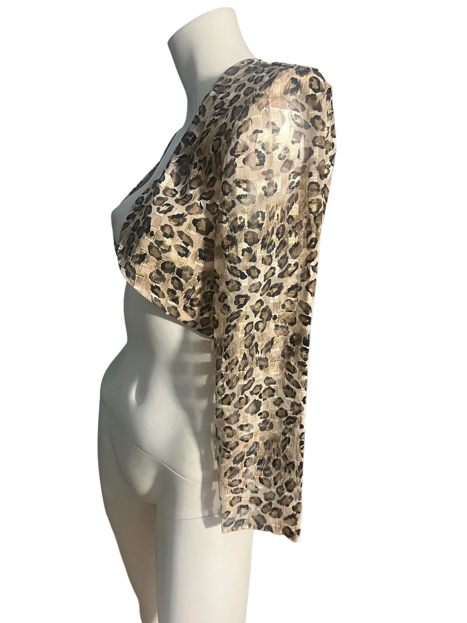 Vintage 80's short leopard jacket 4 Hampton Nites