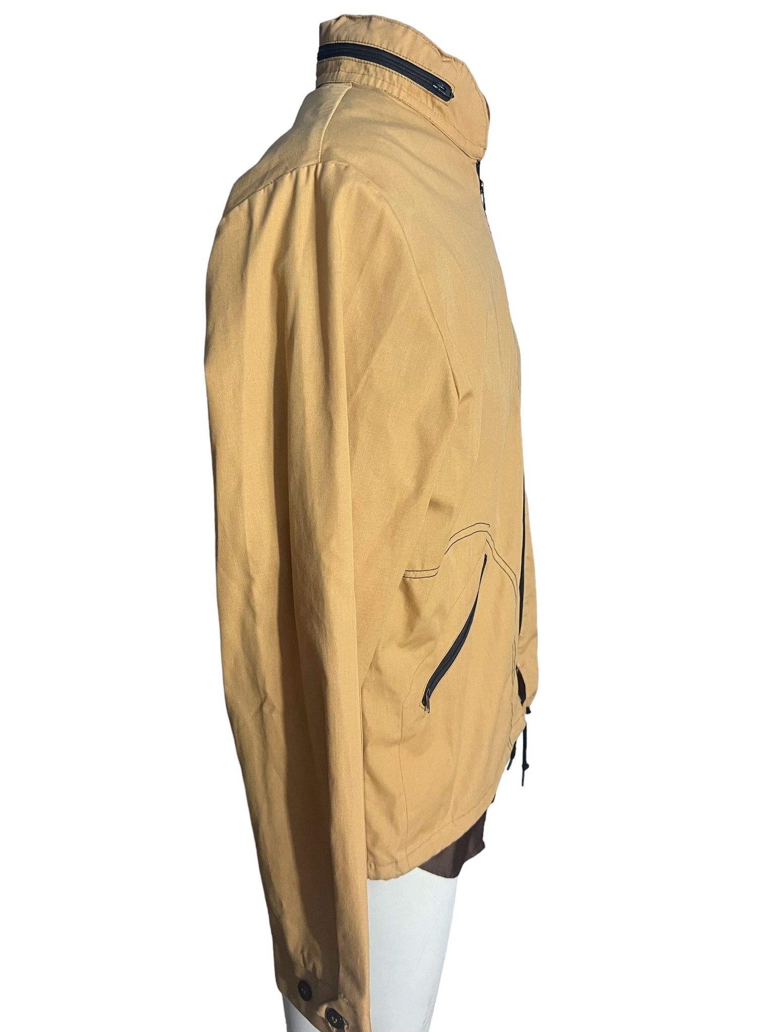 Vintage Nortex mustard yellow windbreaker jacket M