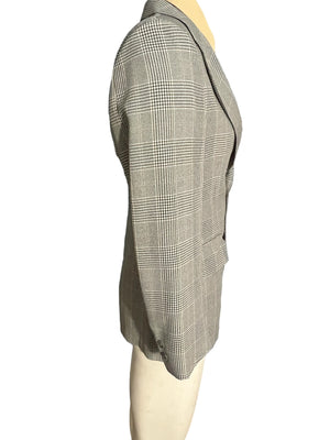 Vintage Palm Beach green plaid suit jacket 38