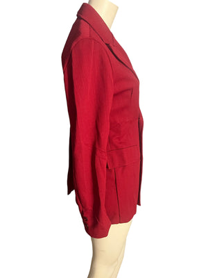 Vintage red 70’s jacket blazer L