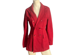 Vintage red 70’s jacket blazer L