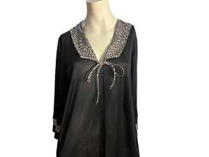 Vintage 80's leopard nightgown lounge dress