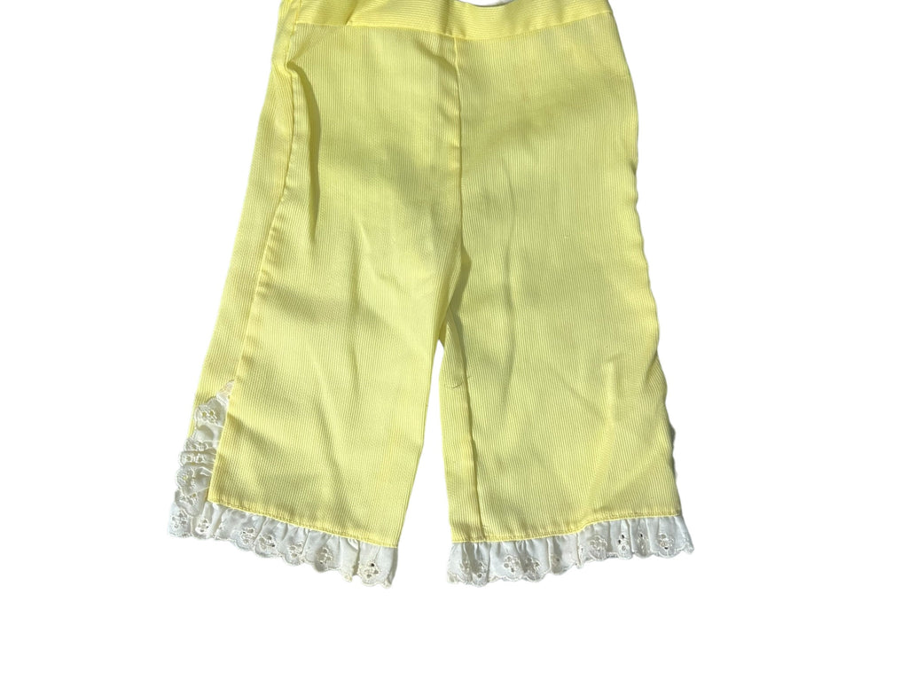 Vintage yellow baby pants 3-6 month