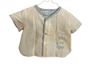 Vintage 50's baby diaper shirt 0-3 month