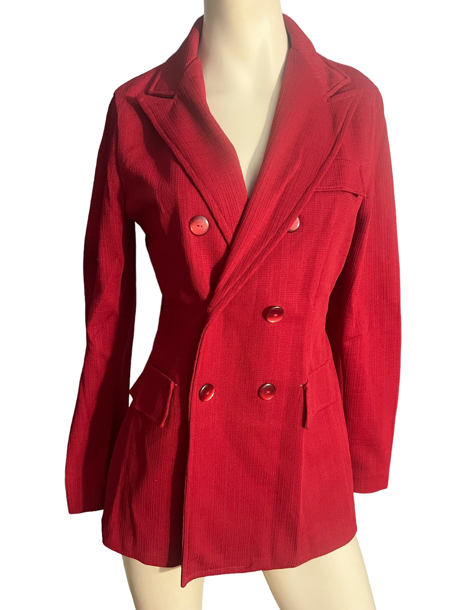 Vintage red 70’s jacket blazer L