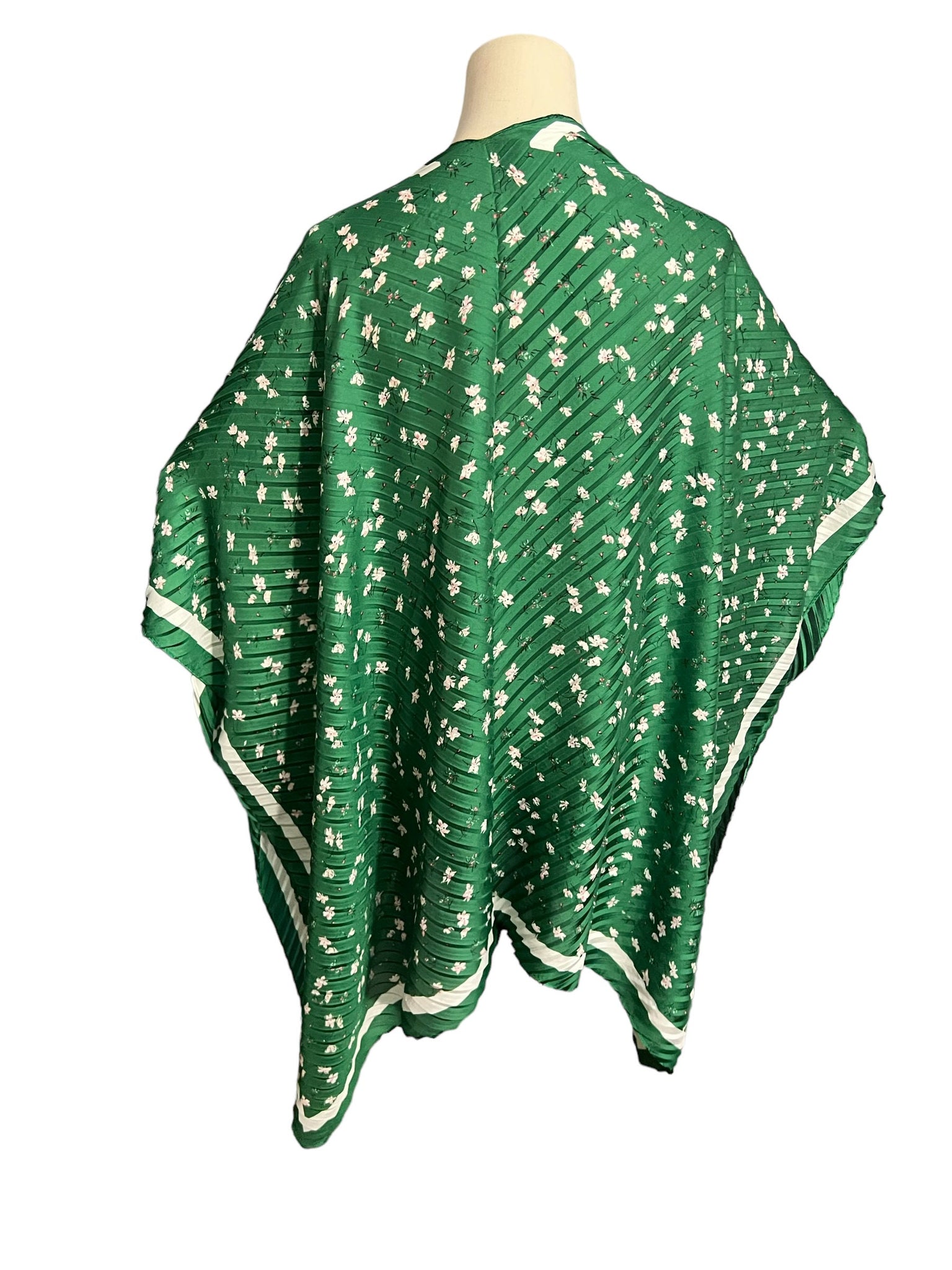 Vintage green scarf shawl