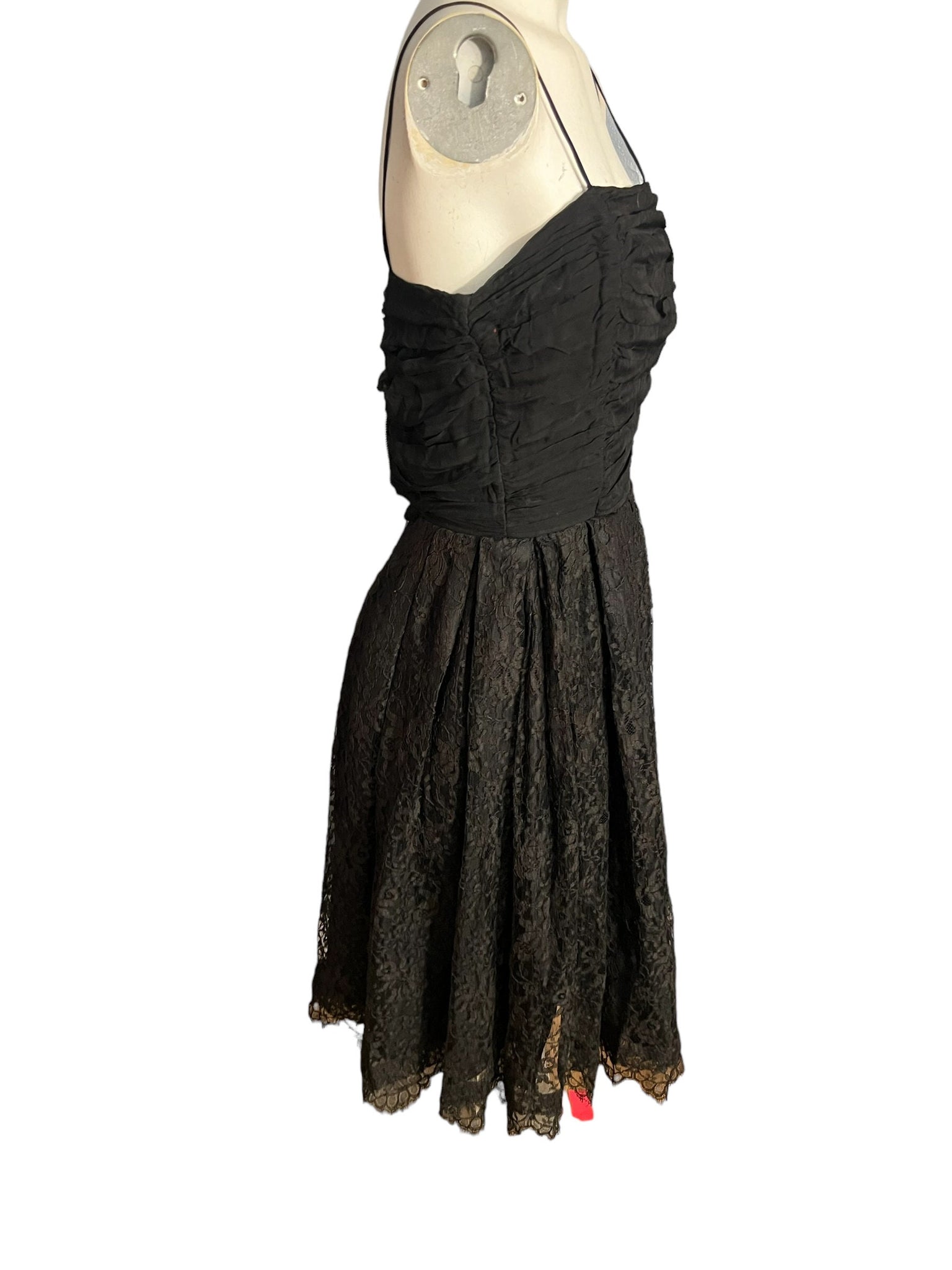 Vintage 50's black lace party dress Howard W