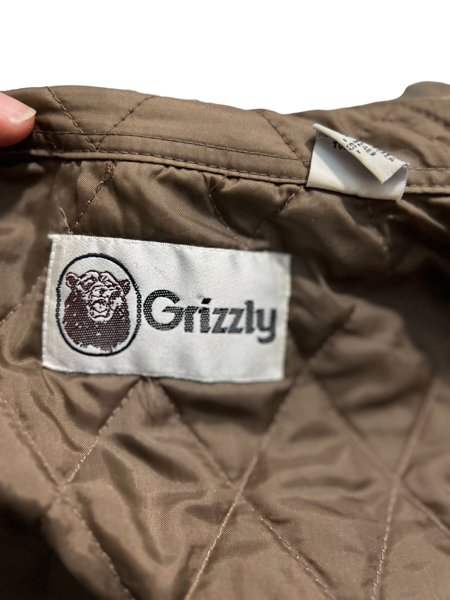 Vintage Grizzly brown flannel jacket S