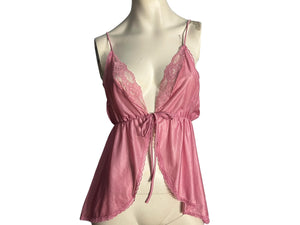 Vintage pink lingerie top L California