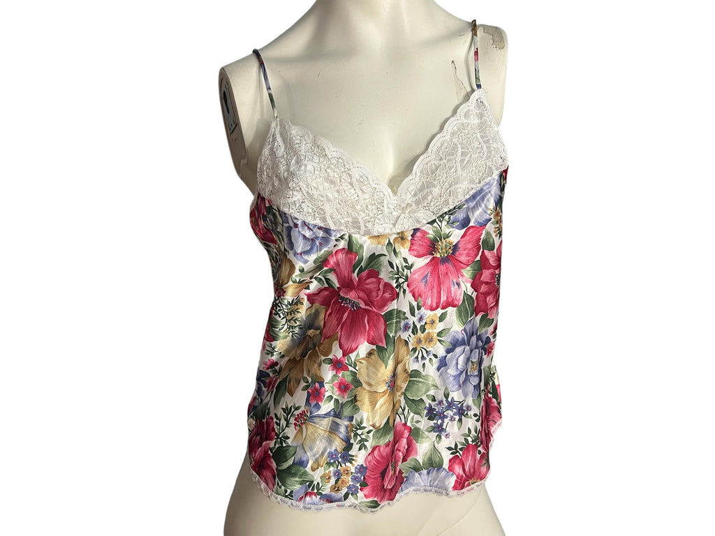 Vintage 80's floral camisole M