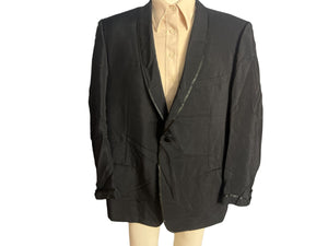 Vintage 60's black tuxedo suit jacket 44 Eldridge