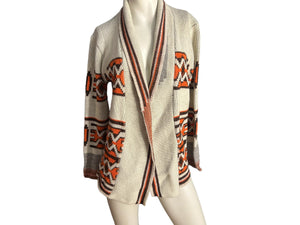 Vintage 70’s sweater brown & orange M L