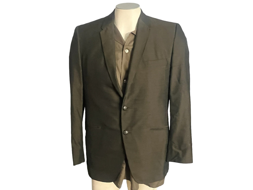 Vintage green suit jacket Lytton's 37 short
