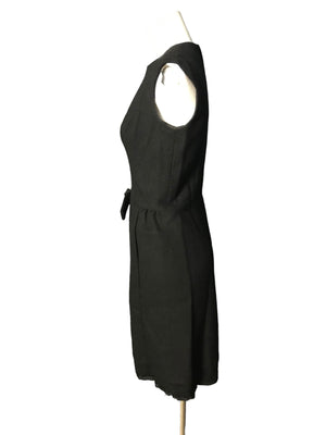Vintage Peck & Peck black fitted 1950’s 1960’s dress M