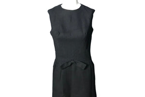 Vintage Peck & Peck black fitted 1950’s 1960’s dress M