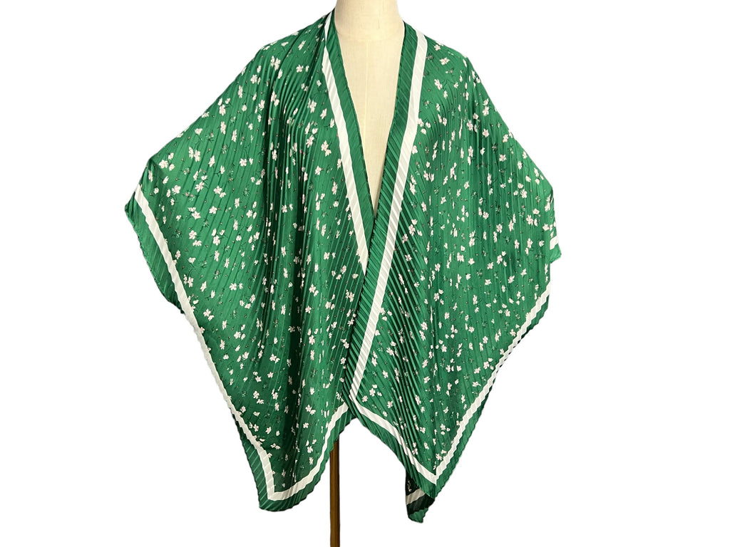 Vintage green scarf shawl