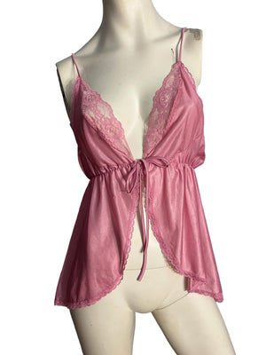 Vintage pink lingerie top L California