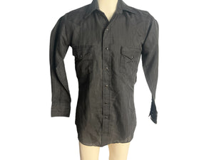 Vintage black western shirt S Karman