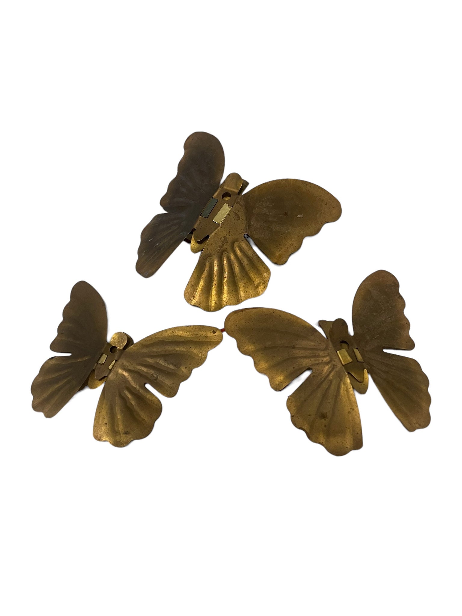 Vintage 70's butterfly metal wall art