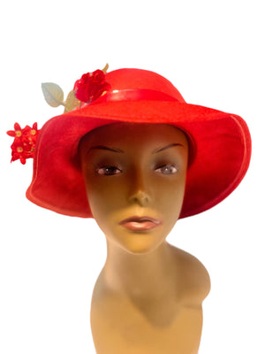 Vintage 60's red hat Kurt Jr by Tom Hann