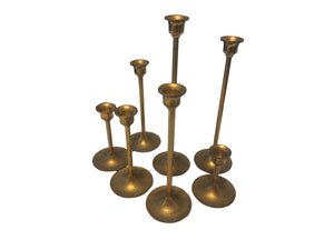 Vintage brass candlestick holders 7