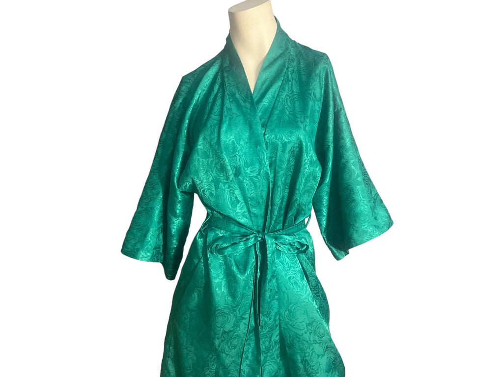 Vintage 80's brocade short robe M