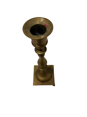 Vintage brass candlestick 7"