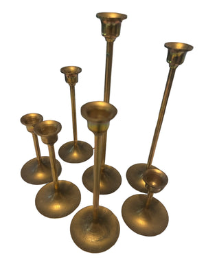 Vintage brass candlestick holders 7