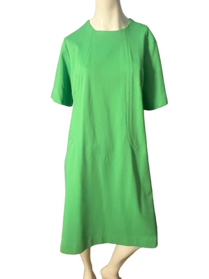 Vintage 70's green dress XL XXL Five Fashion