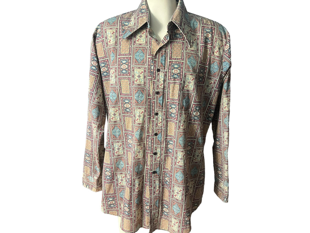 Vintage 70's Kings Road print shirt XL