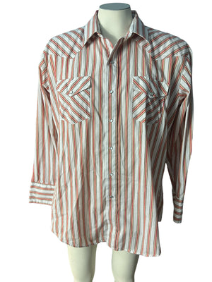 Vintage men's western shirt Karman M L 17.5