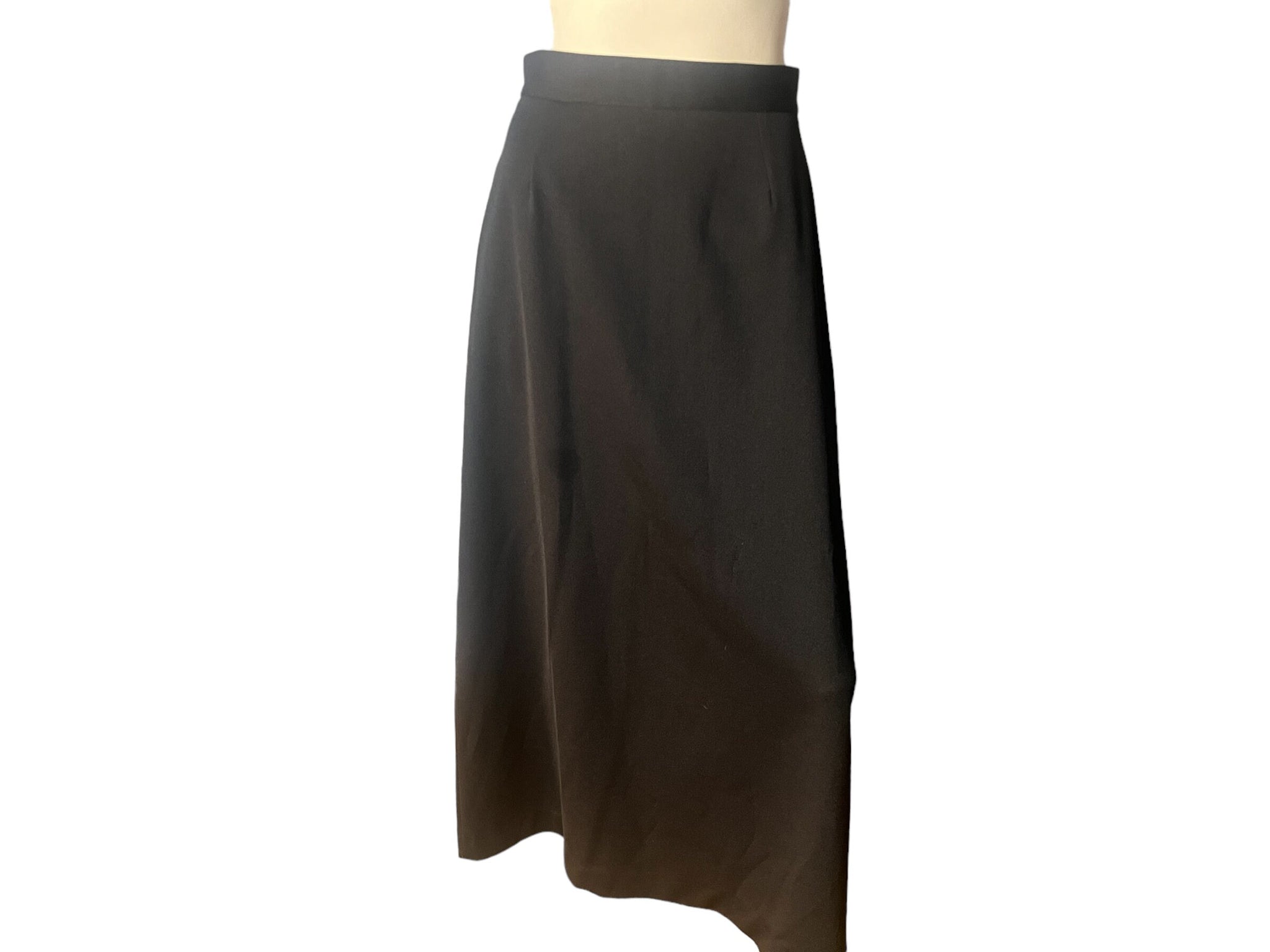 Vintage black 70's long skirt M