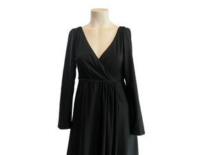 Vintage 70’s maxi dress black M