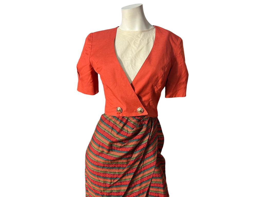 Vintage 80’s sarong dress 4 Geary Roark Kamisato