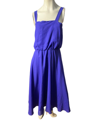 Vintage purple 80’s dress 10 M Nah Nah