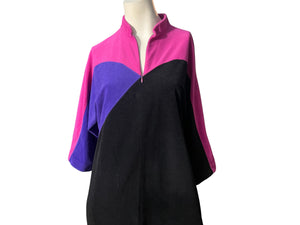 Vintage 70's color block robe S Vanity Fair