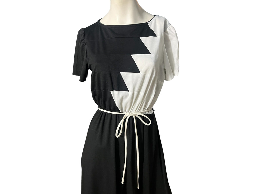 Vintage 70’s color block dress M