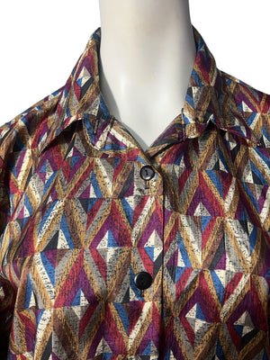 Vintage 80's Lauren Lee blouse shirt M 10