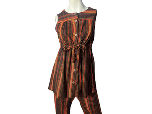 Vintage 70's Lexis knit pantsuit bellbottom M