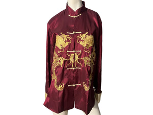 Vintage Chinese oriental shirt jacket XL