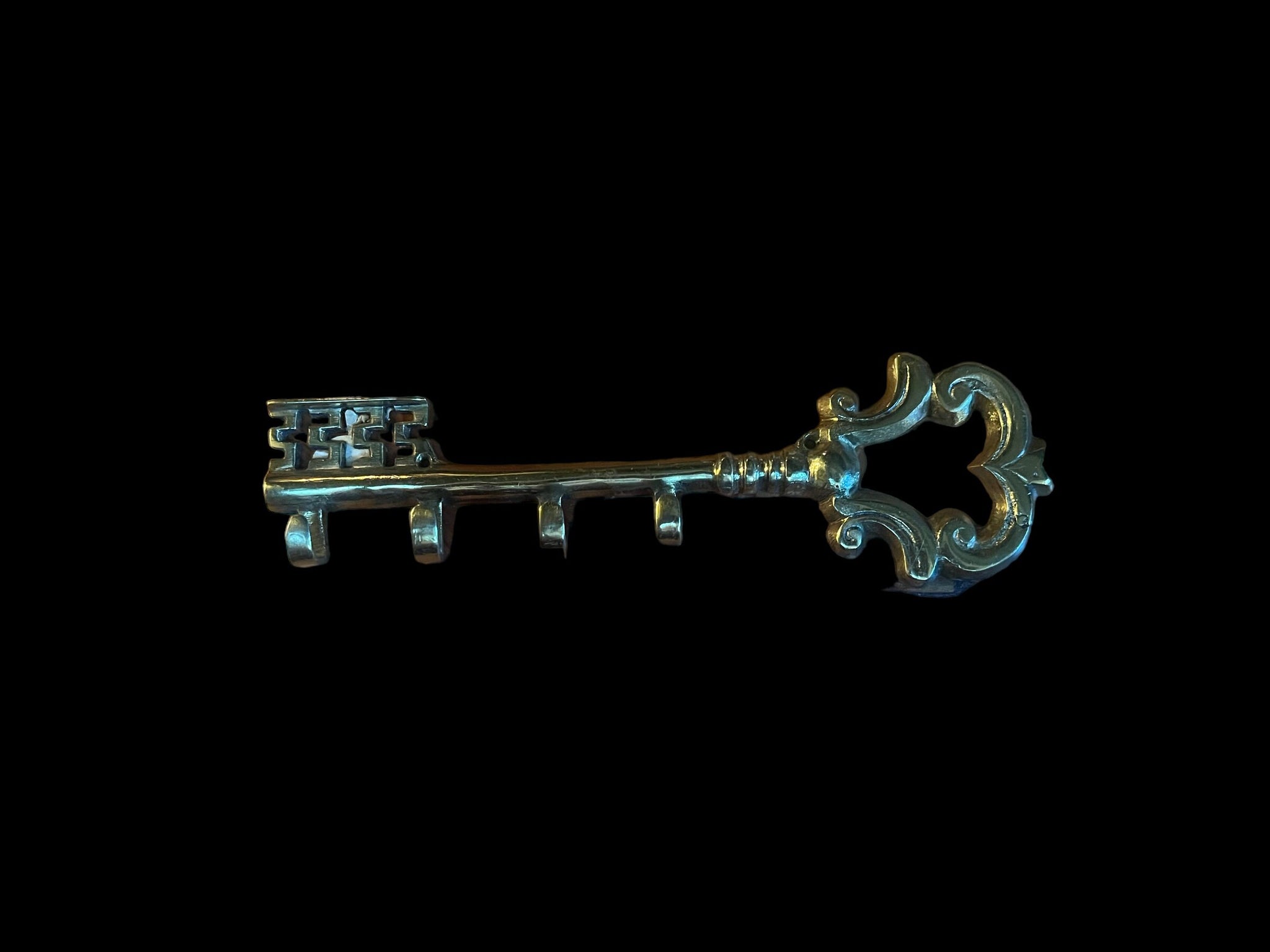 Vintage brass key holder