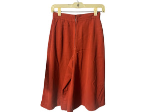 Vintage 70's rust gaucho pants S Clyde