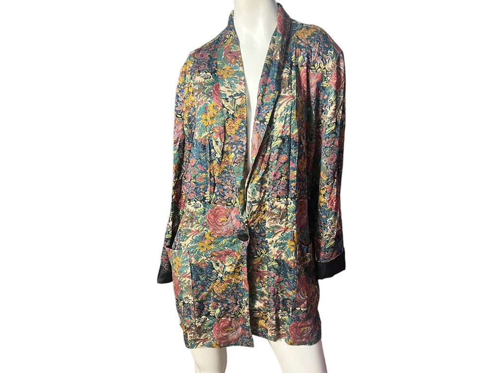 Vintage 80's floral jacket XL Courtwell